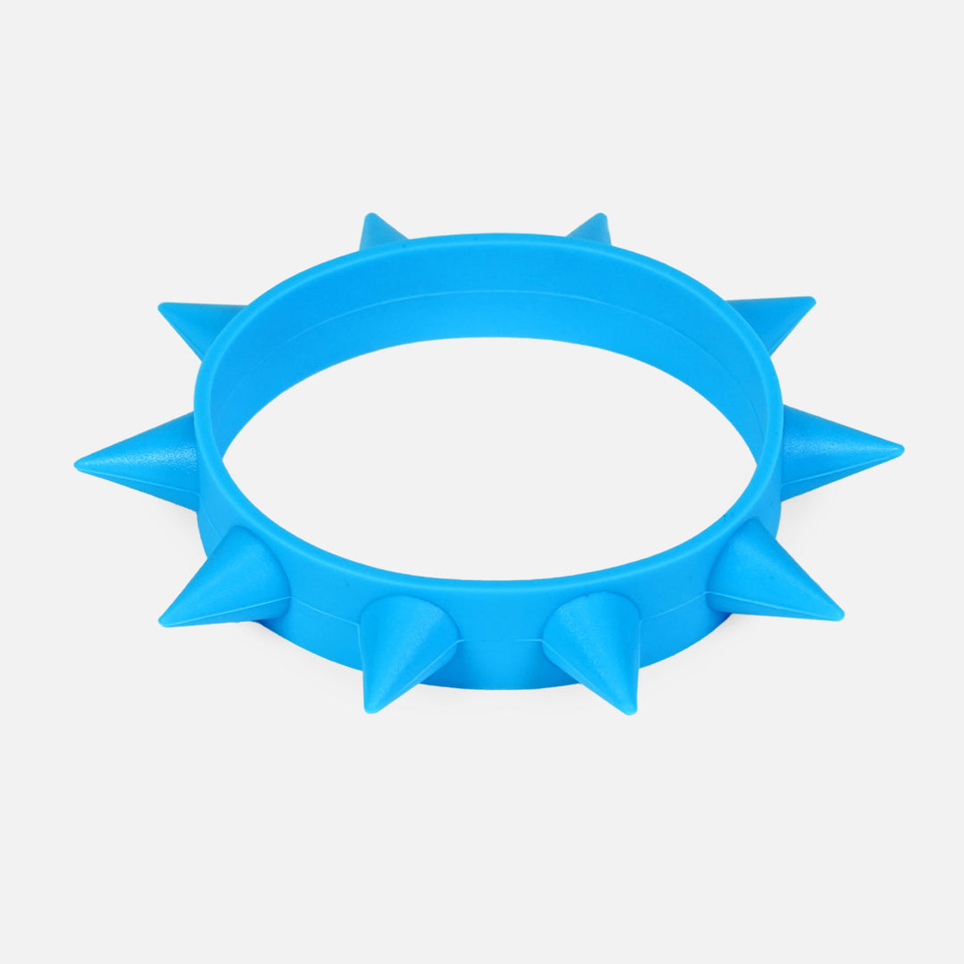 Sky Blue Spiked Silicone Wristband