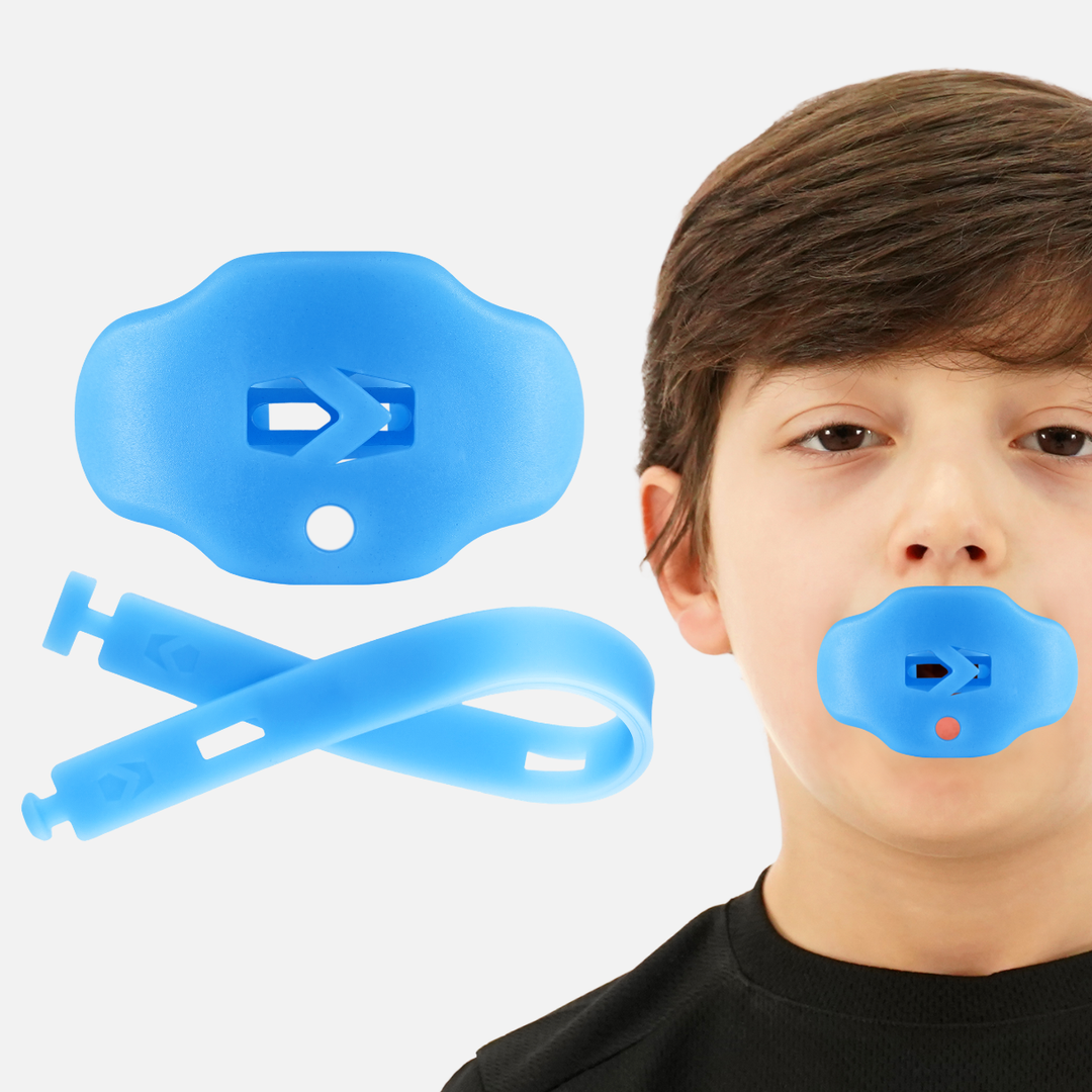 Hue Sky Blue Kids Soft Football Mouthguard