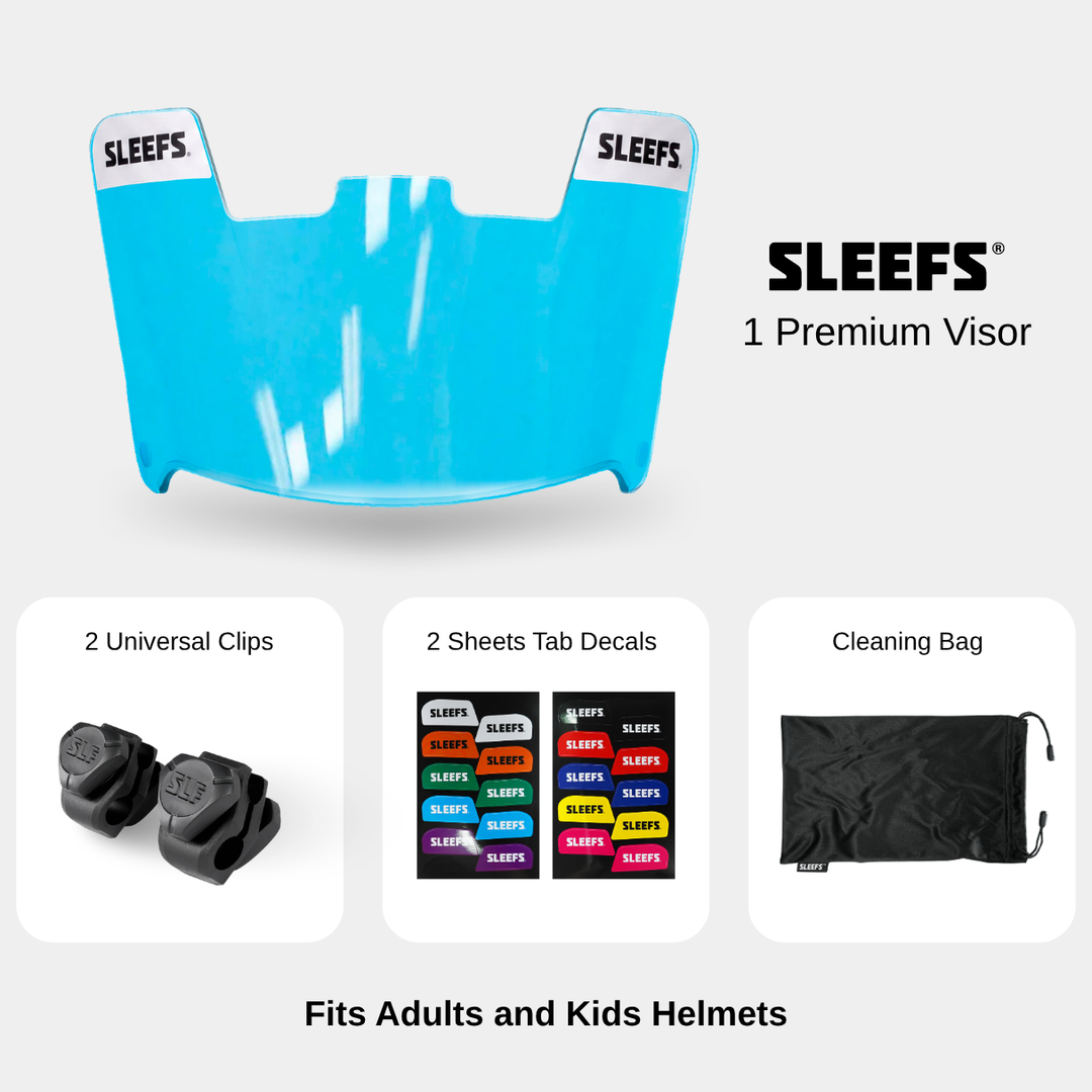 Hue Sky Blue Helmet Eye-Shield Visor