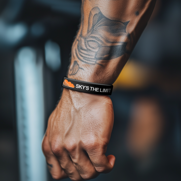 Sky's The Limit Motivational Wristband