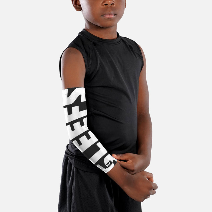 Sleefs Large Logo Black Kids Arm Sleeve