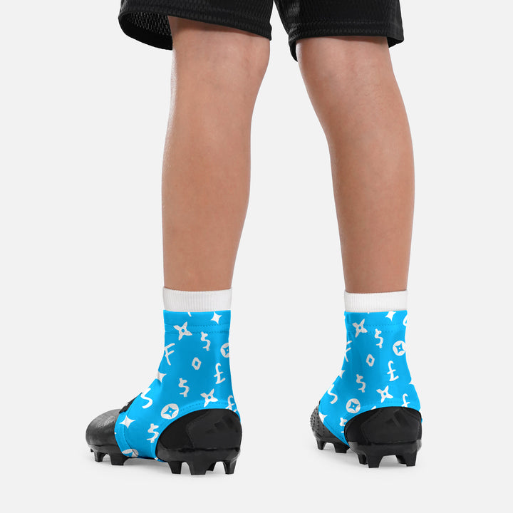 Sleefs Lavish Sky Blue Kids Spats / Cleat Covers