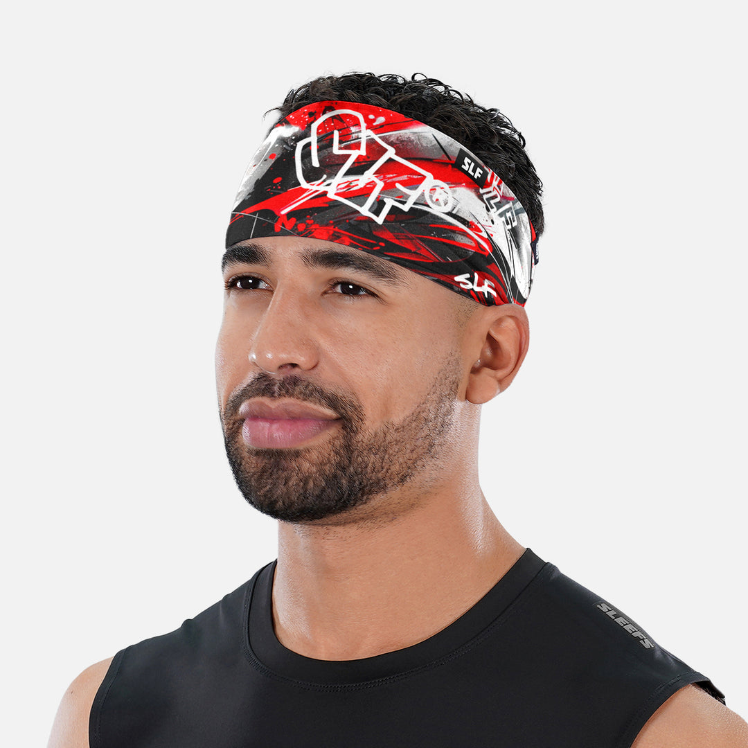 Sleefs Red Urban Graffiti Headband