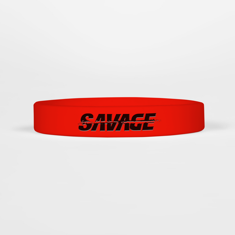 Sleefs Savage Red Motivational Wristband