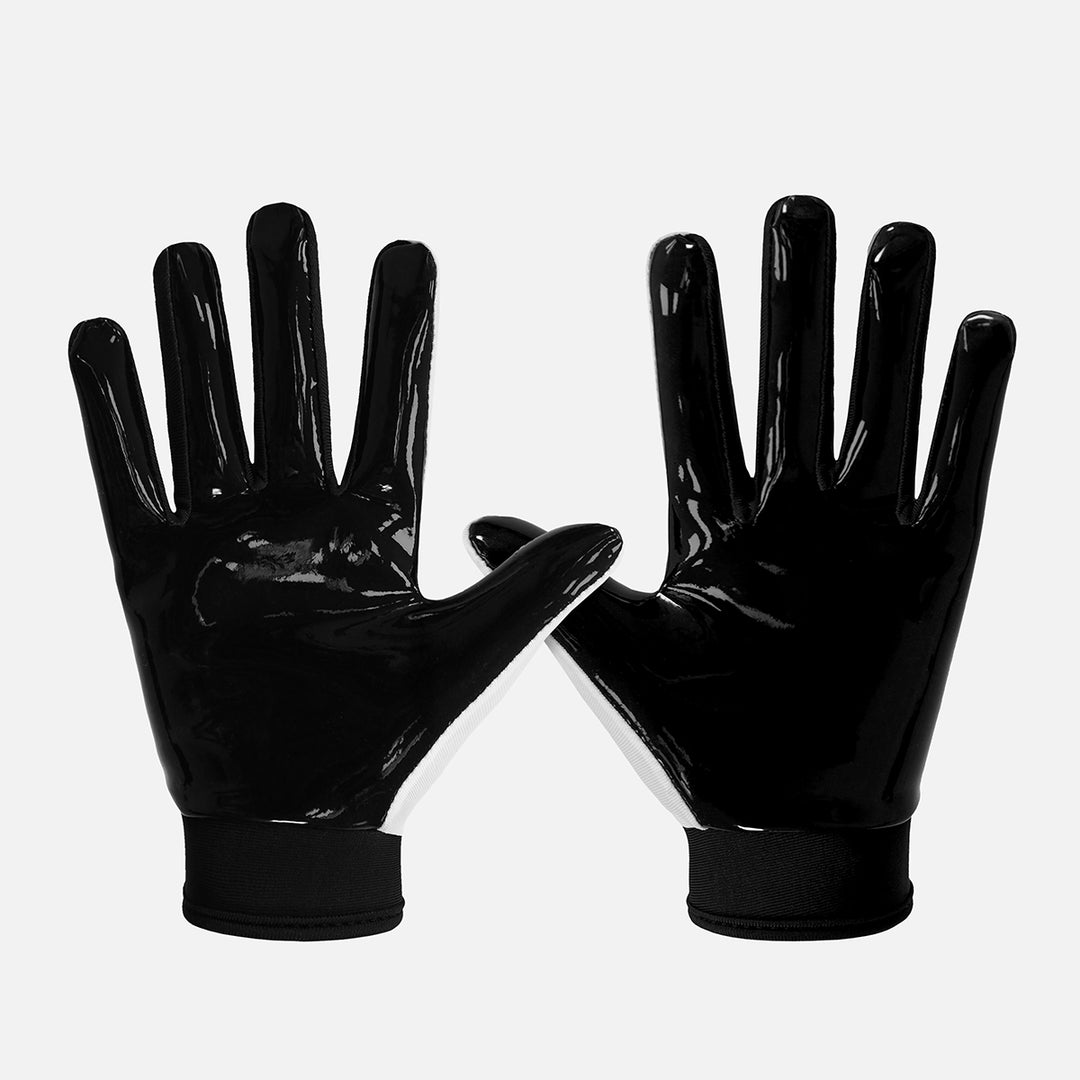 Smile White Sticky Kids Football Receiver Gloves