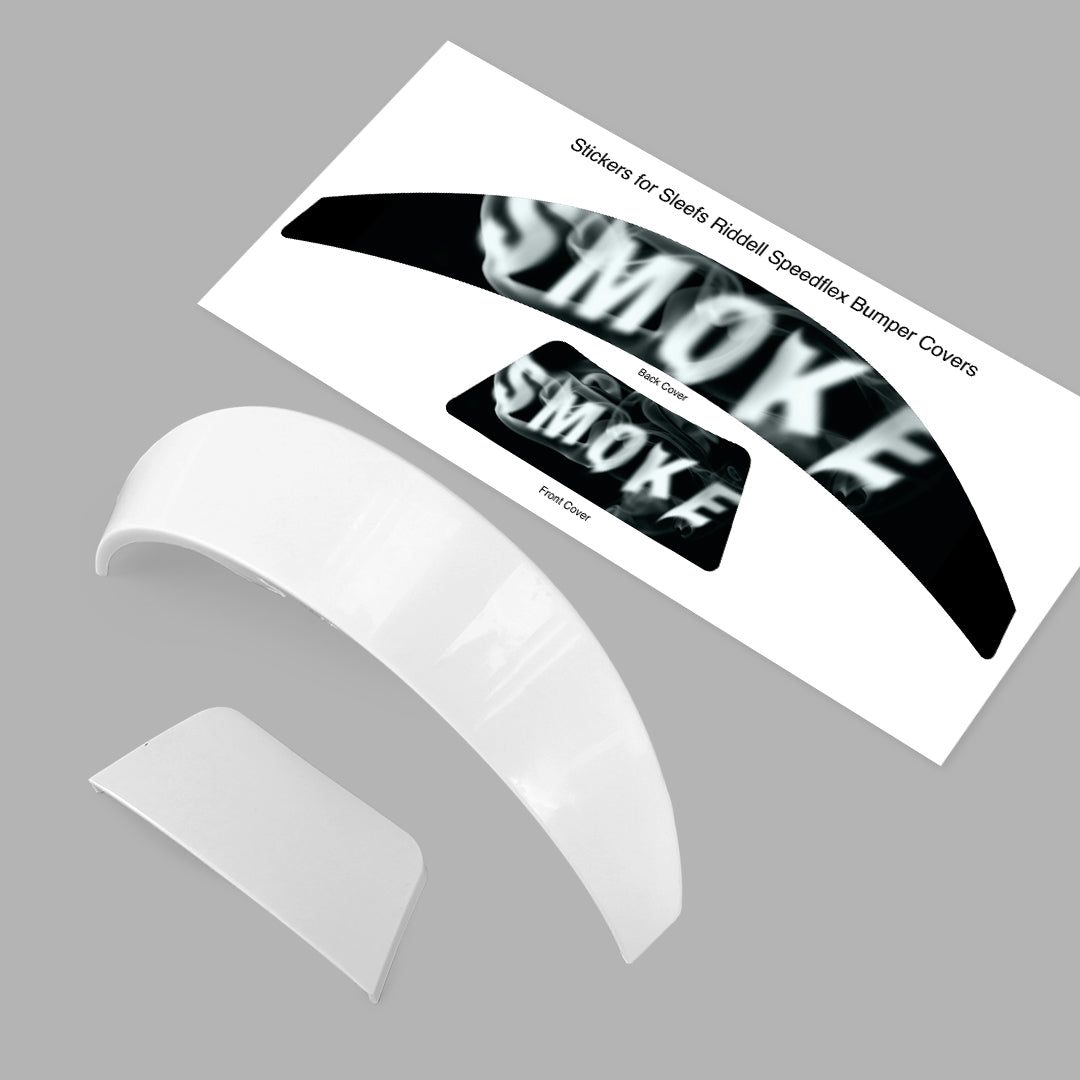 Smoke Riddell Speedflex Front and Back Bumper Sticker Kit