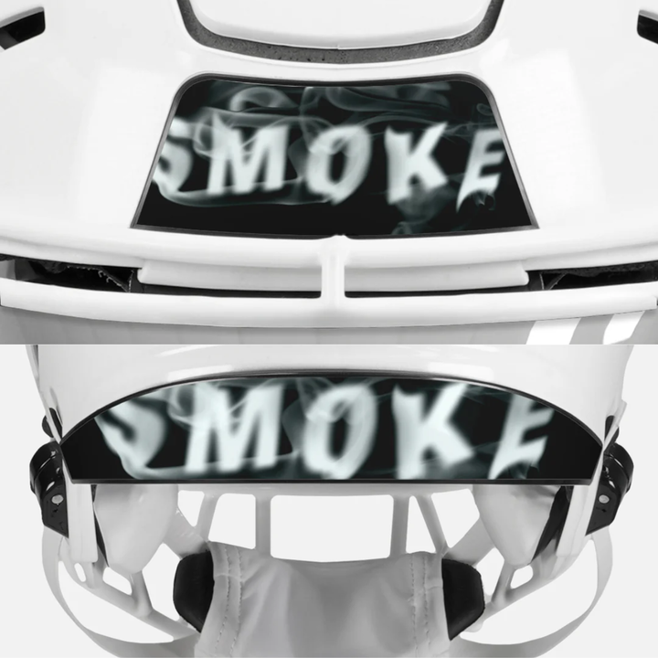 Smoke Riddell Speedflex Front and Back Bumper Sticker Kit
