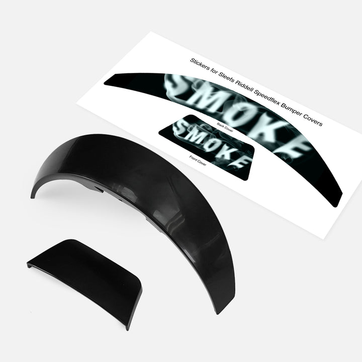 Smoke Riddell Speedflex Front and Back Bumper Sticker Kit