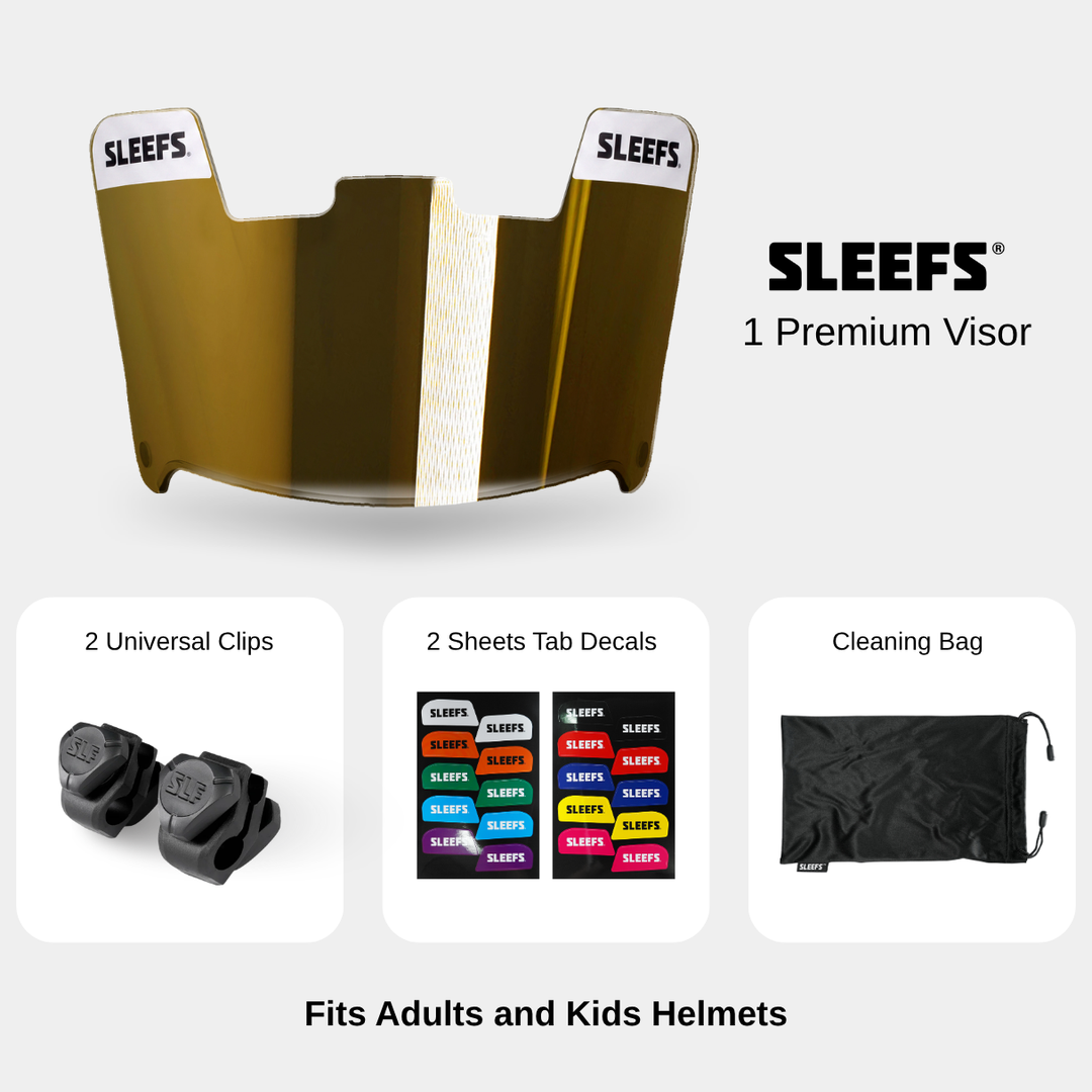 Smokey Gold Helmet Eye-Shield Color Tinted Visor