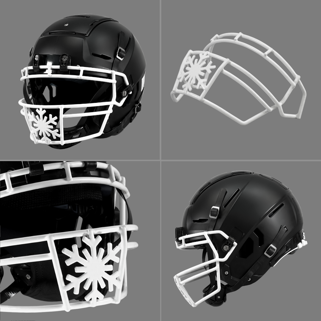 SnowFlake Football Facemask for Schutt F7