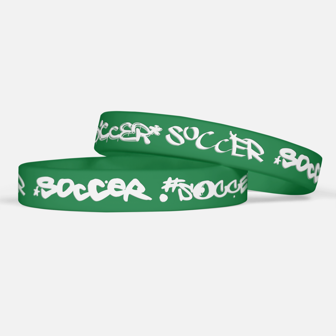 Soccer Graffiti Motivational Wristband