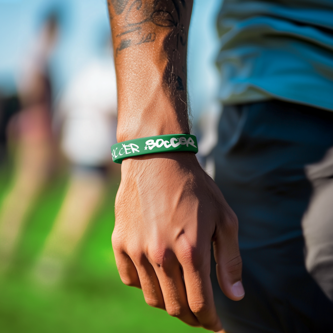 Soccer Graffiti Motivational Wristband