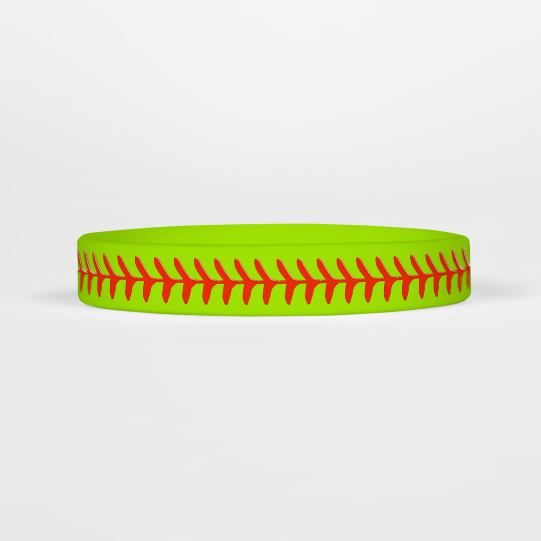 Softball Lace Motivational Wristband