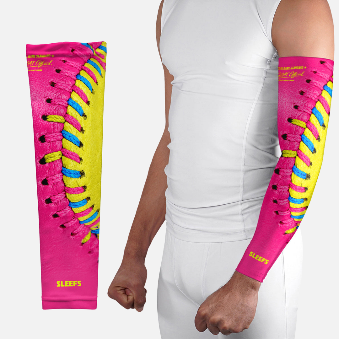 Softball Lace Power Pink Arm Sleeve