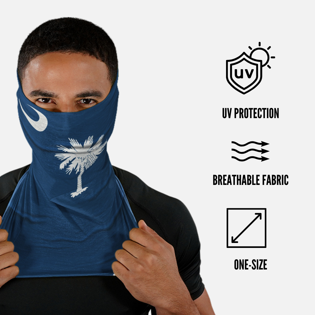 South Carolina State Flag Neck Gaiter