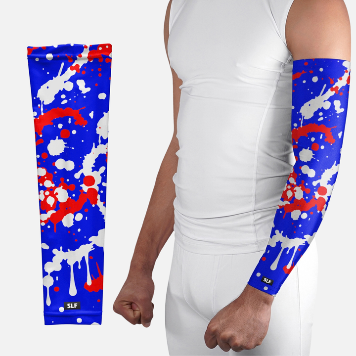 Splatter Blue Power Rush Arm Sleeve