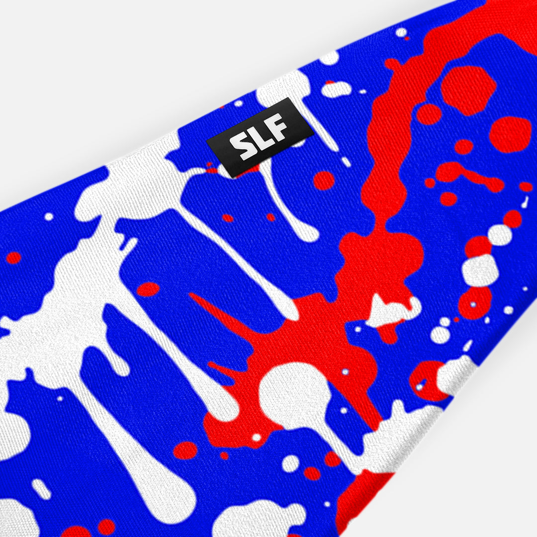 Splatter Blue Power Rush Headband
