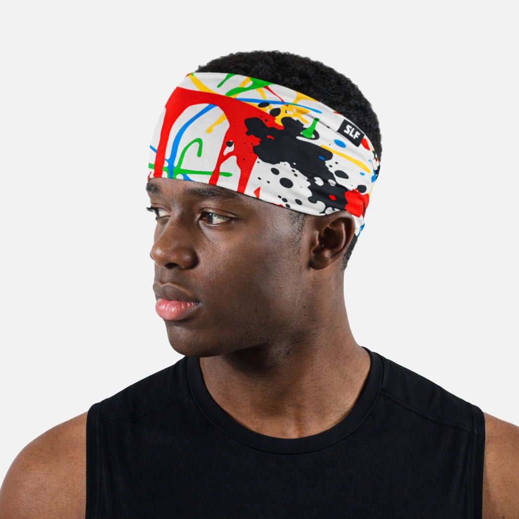 Splatter Crimson Flow Headband