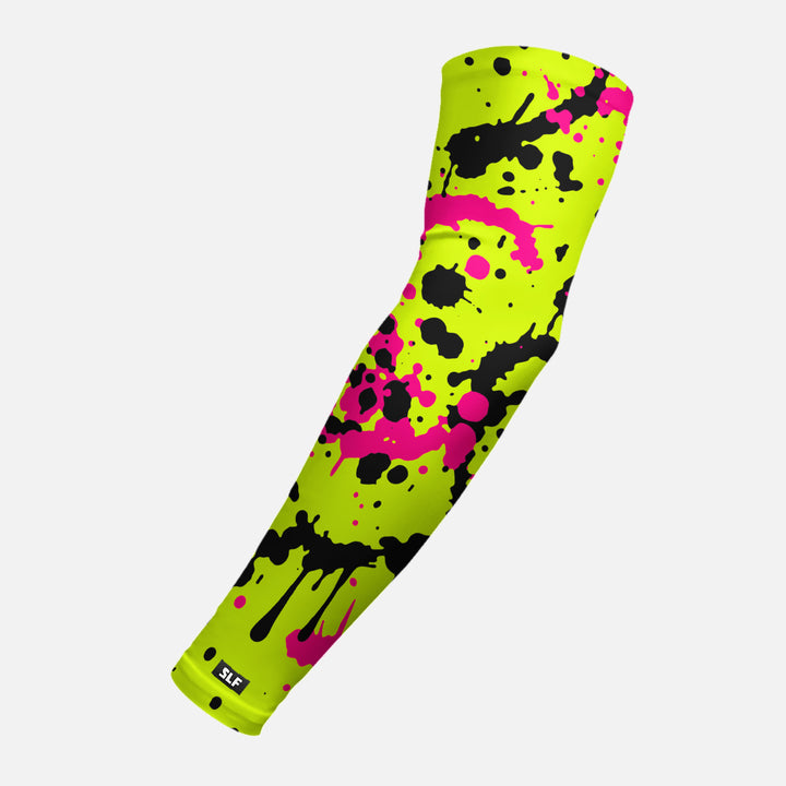 Splatter Green Neon Arm Sleeve