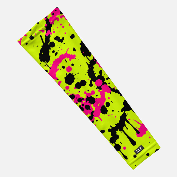 Splatter Green Neon Arm Sleeve
