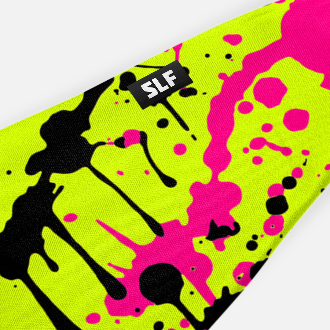 Splatter Green Neon Headband