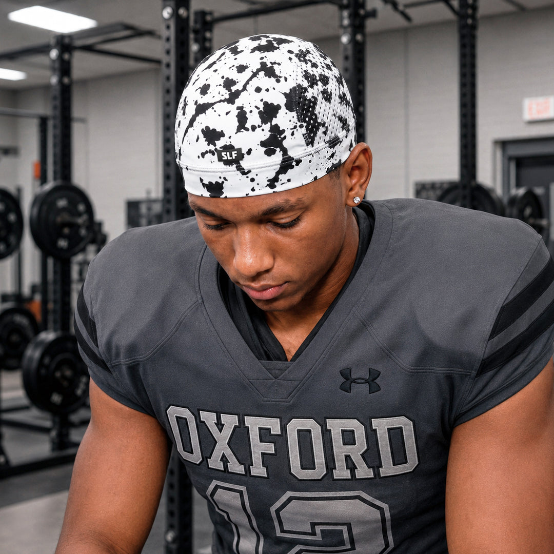 Splatter Monochrome Skull Cap