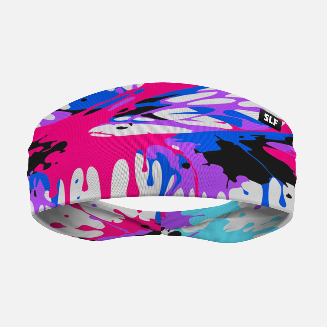 Splatter Pink Surge Headband