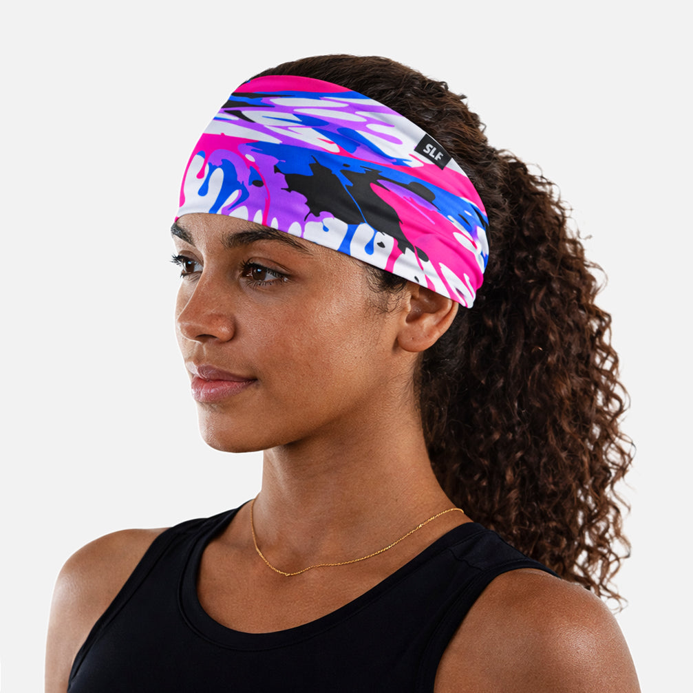 Splatter Pink Surge Headband