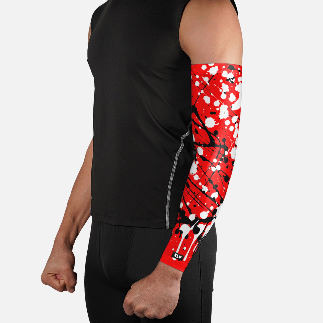 Splatter Red Impact Arm Sleeve
