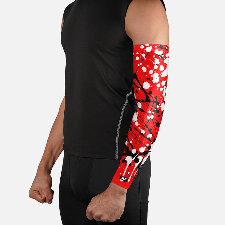 Splatter Red Impact Arm Sleeve