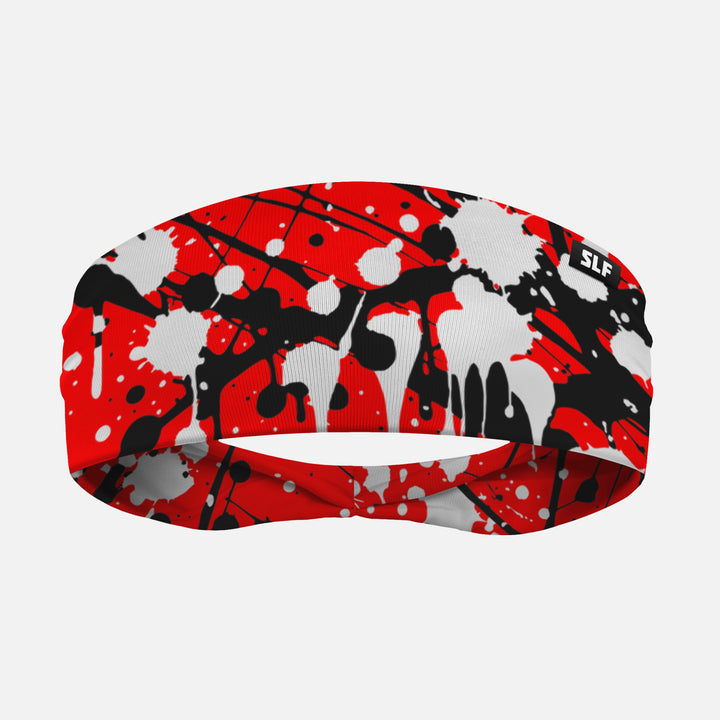 Splatter Red Impact Headband