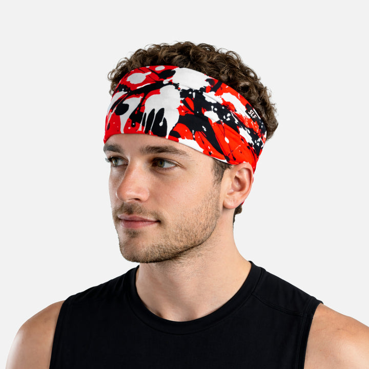 Splatter Red Impact Headband