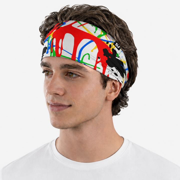 Splatter Crimson Flow Headband