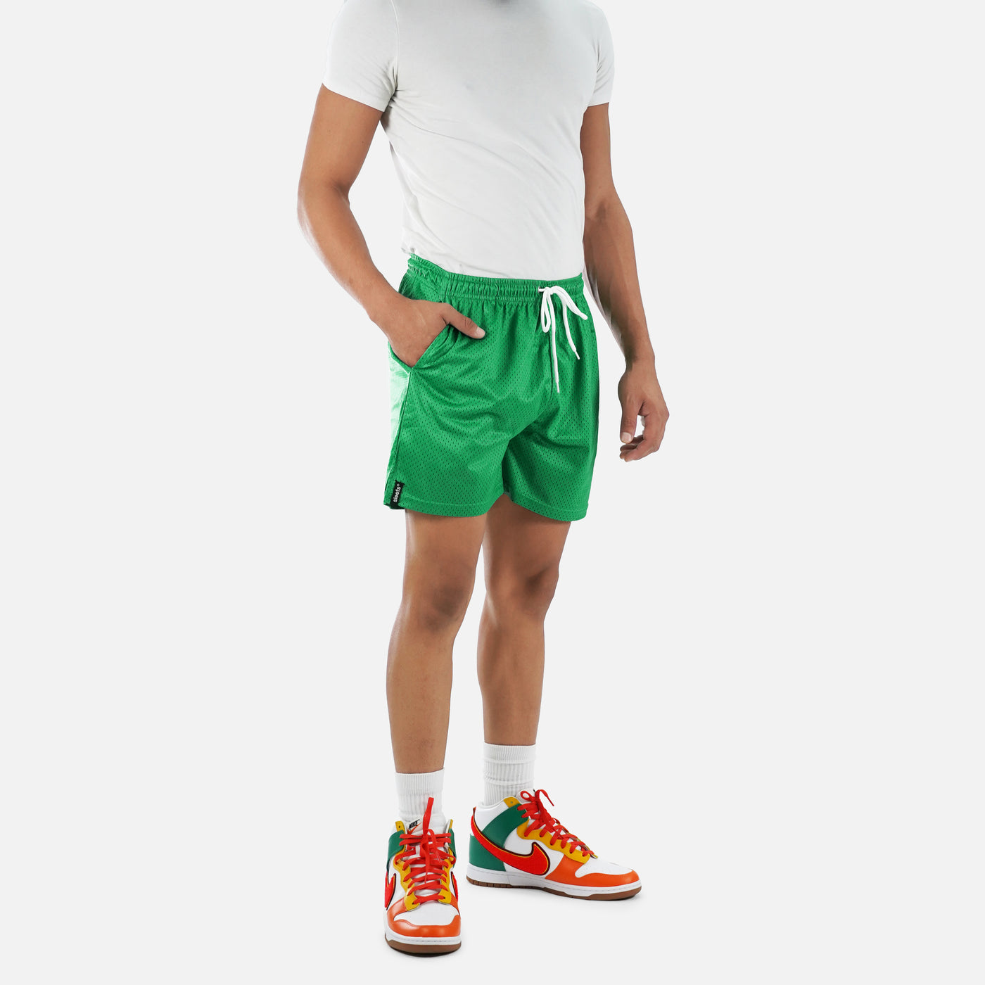 Spring Green Shorts - 7&quot;