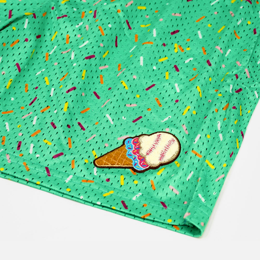 Sprinkle Blast Aquamarine Kids Shorts - 5"