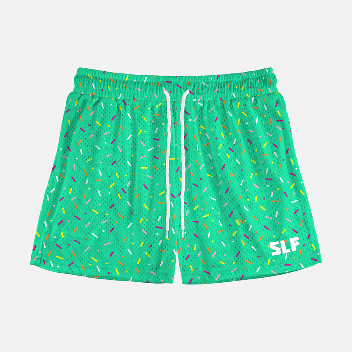 Sprinkle Blast Aquamarine Shorts - 5"