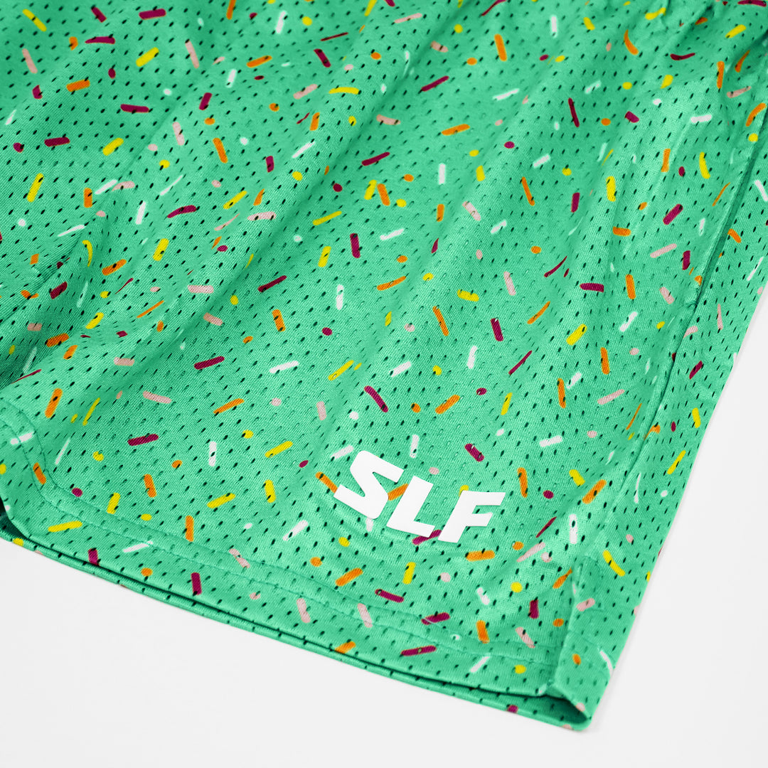 Sprinkle Blast Aquamarine Shorts - 5"