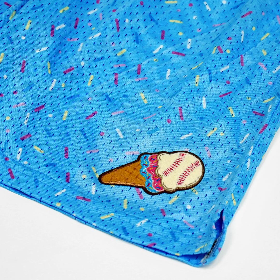 Sprinkle Blast Light Blue Kids Shorts - 5"