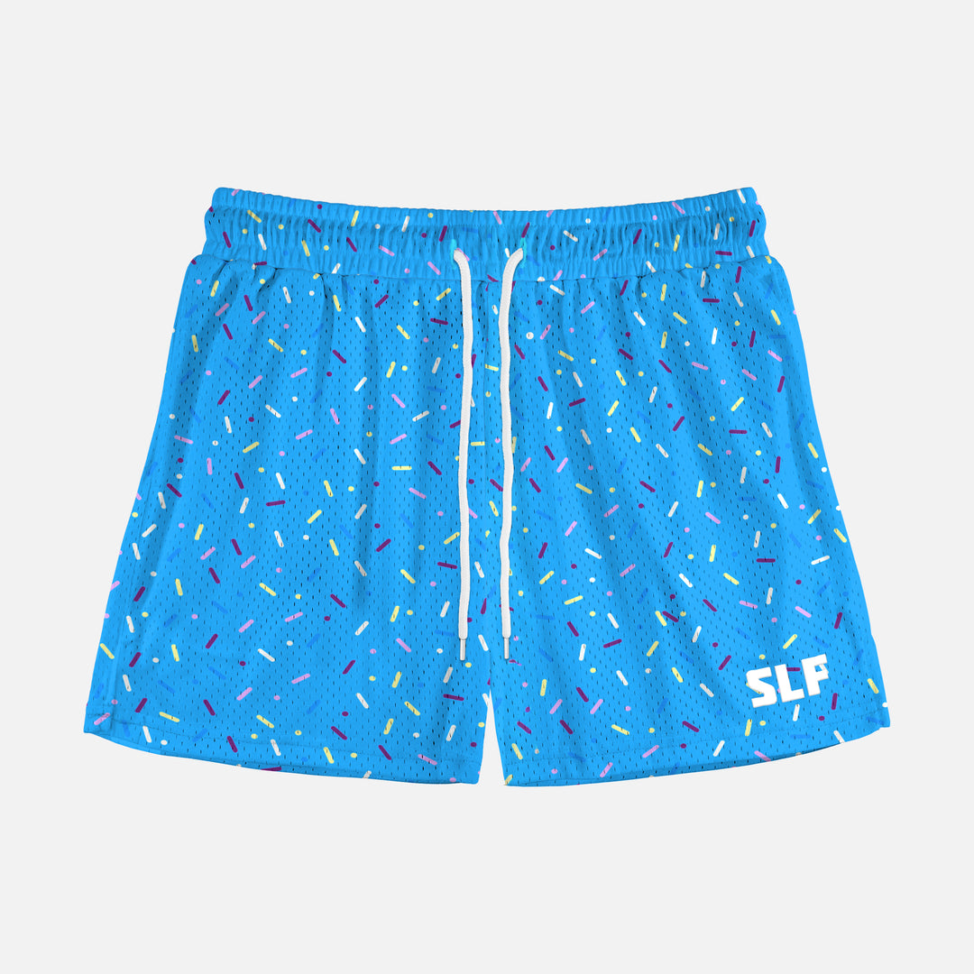 Sprinkle Blast Light Blue Shorts - 5"