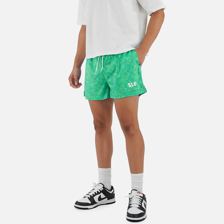 Sprinkle Blast Aquamarine Shorts - 5"