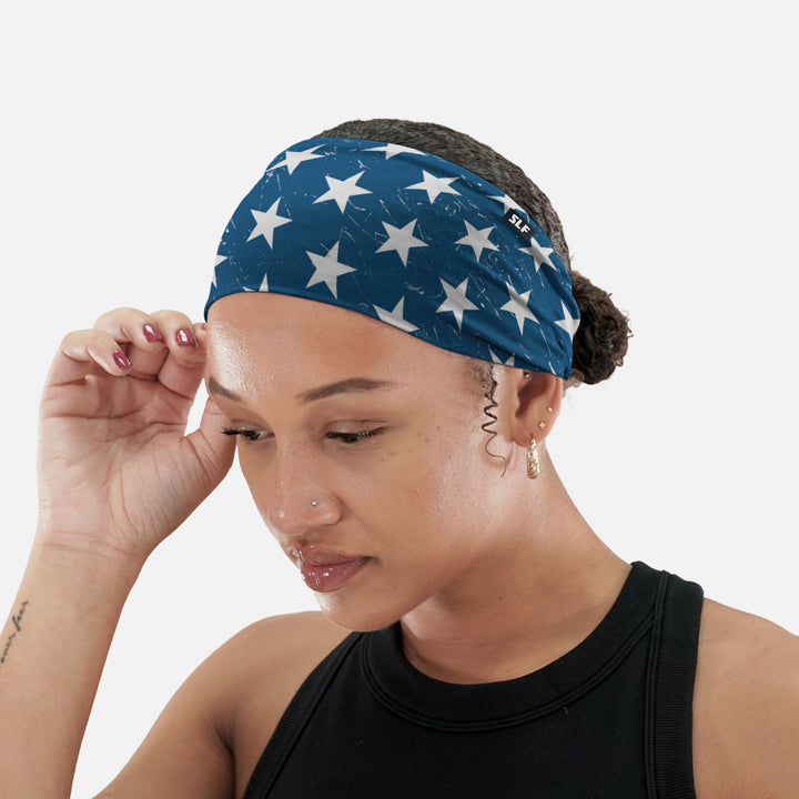 Stars Navy Blue Headband