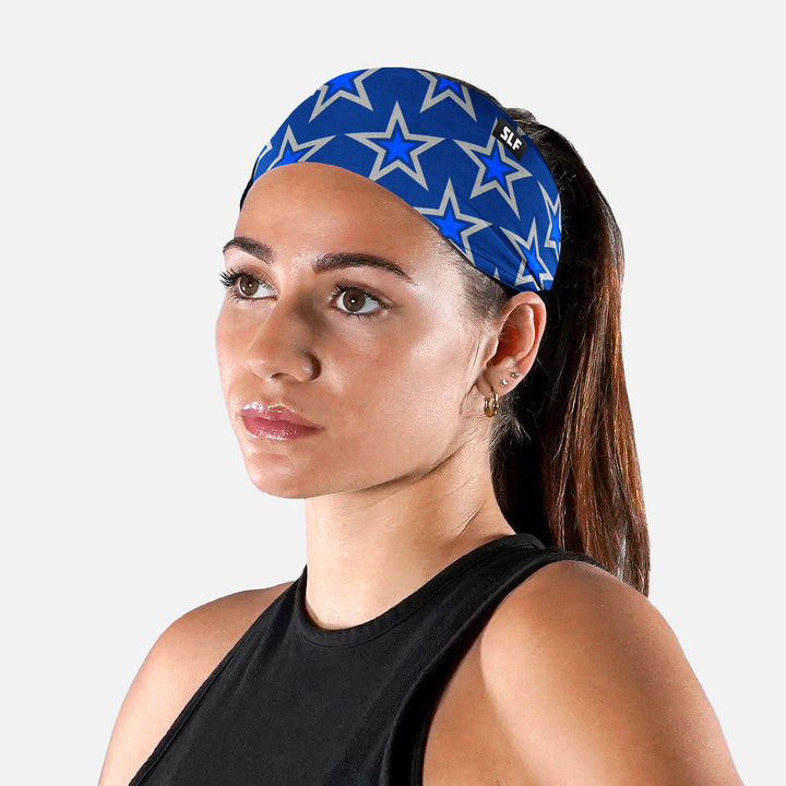 Stars Pattern Blue Headband