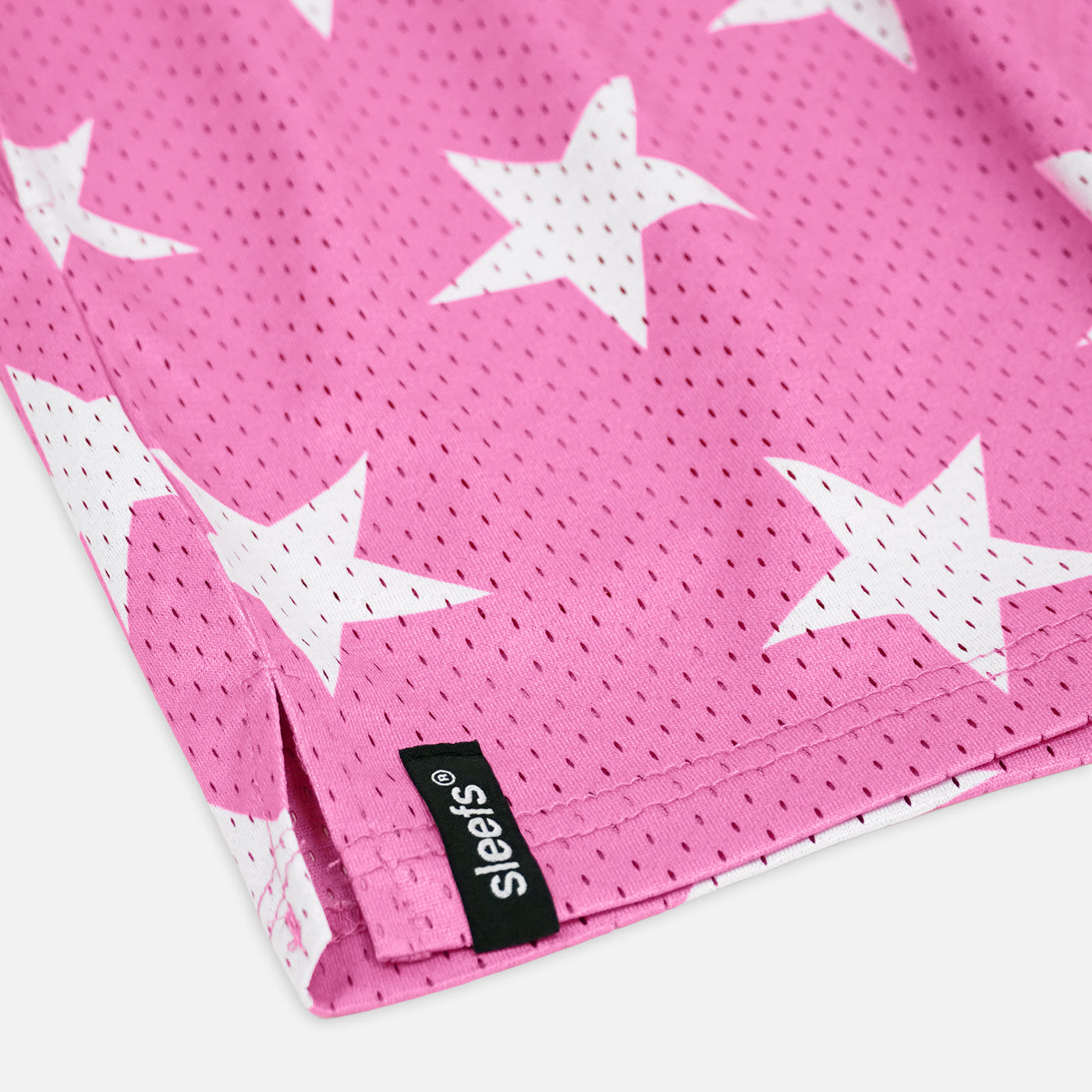 Stars Pattern Pink Shorts - 5&quot;