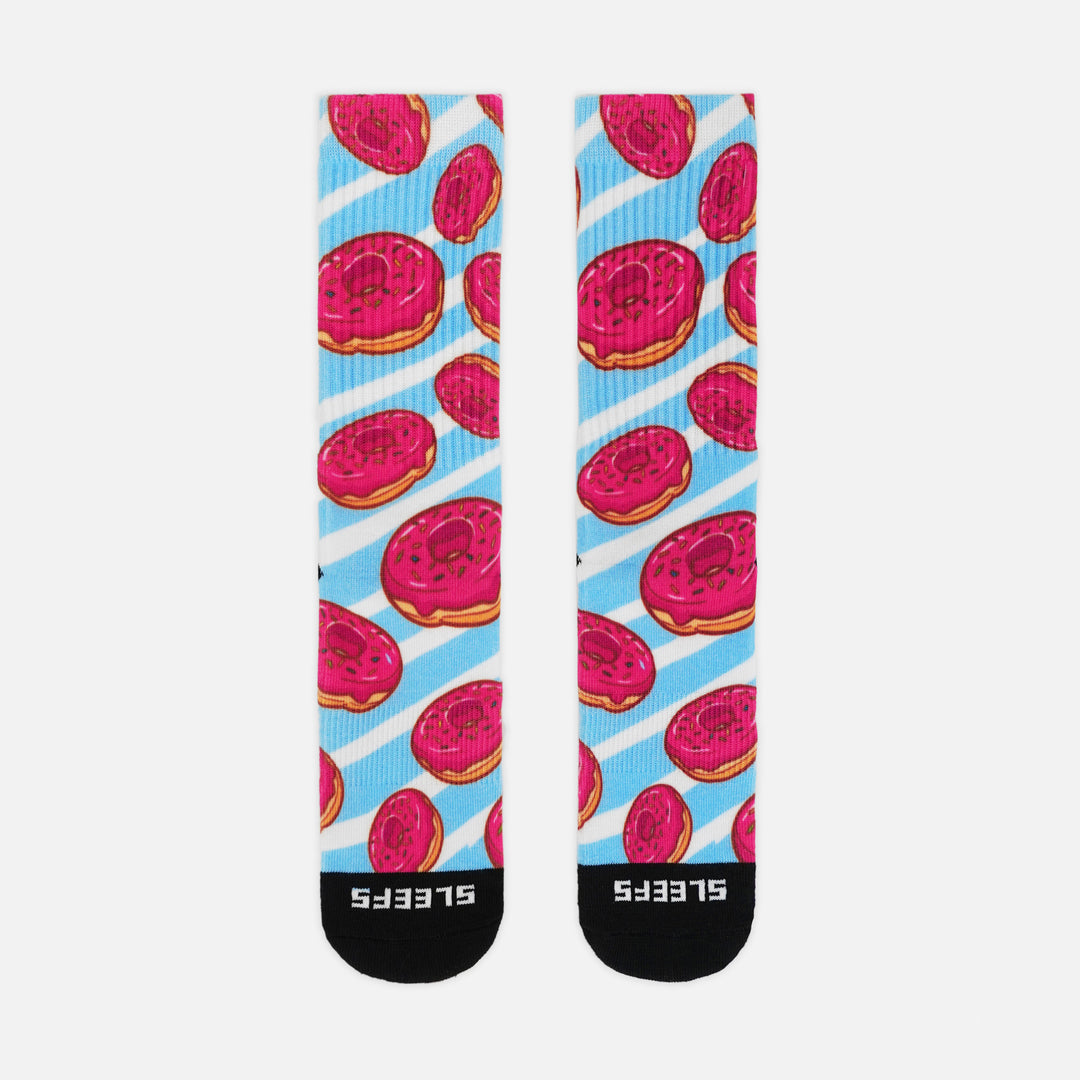 Sweet Stripe Donuts Crew Socks
