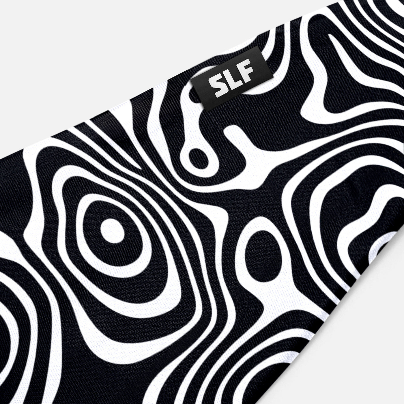 Swirl Black White Headband