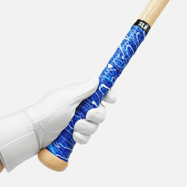 Swirl Blue Camo Bat Grip