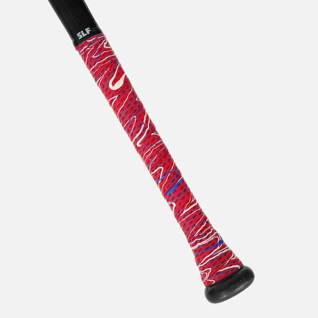 Swirl Red Camo Bat Grip