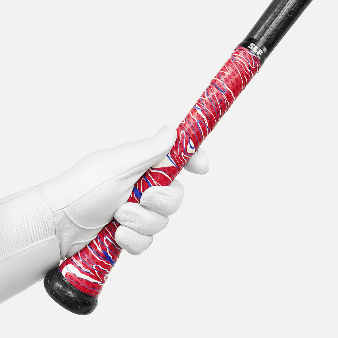 Swirl Red Camo Bat Grip