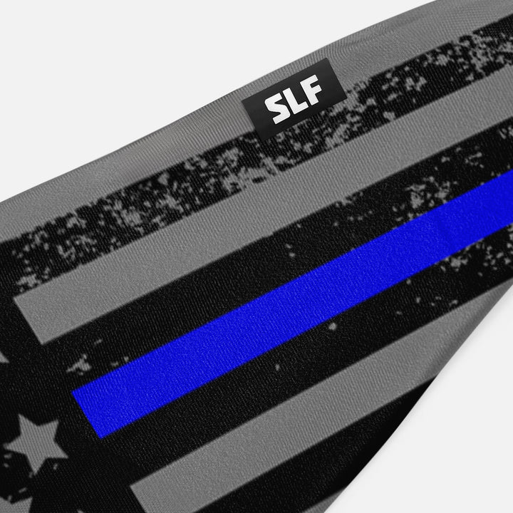 Tactical Thin Blue Line USA Flag Headband
