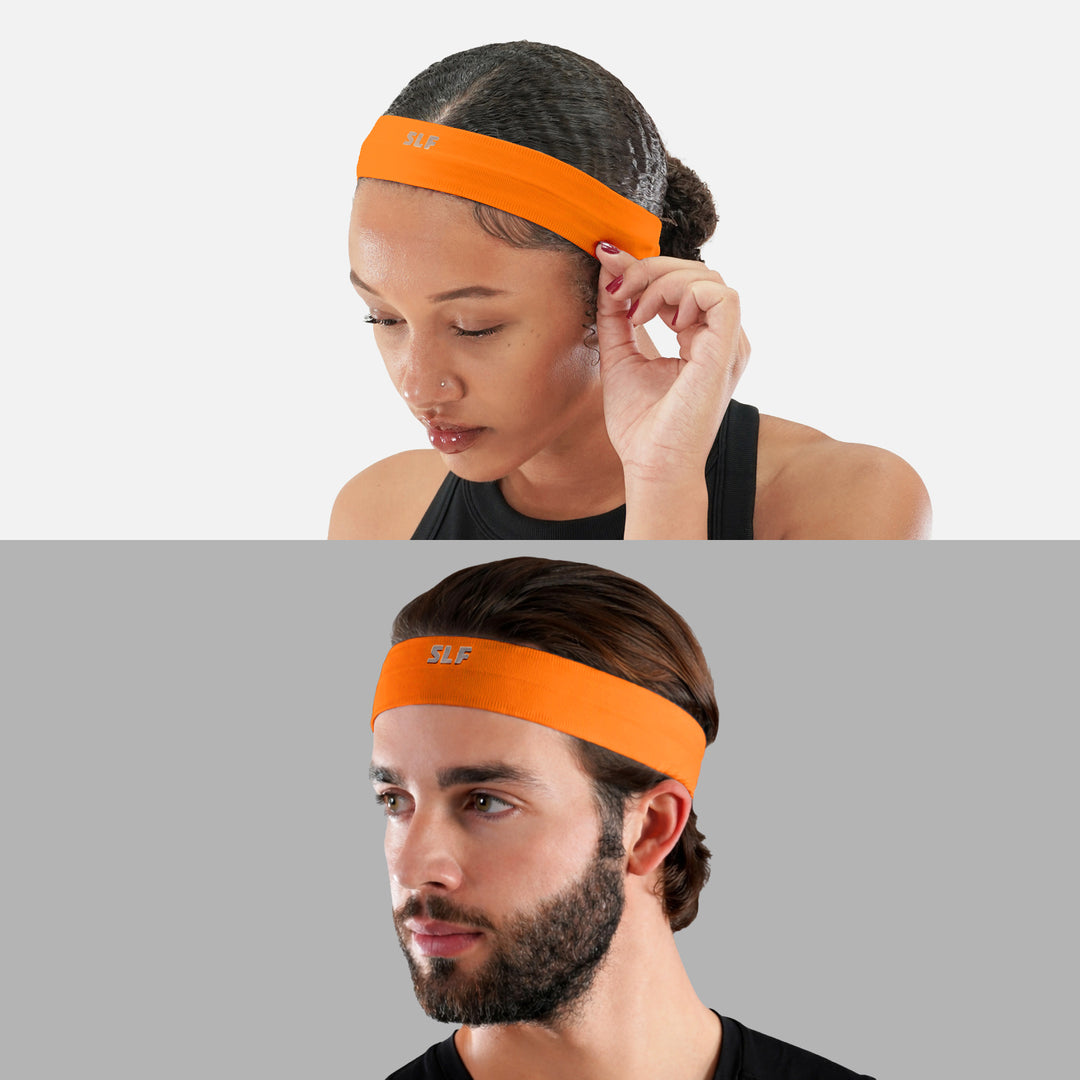 Tangerine Non-Slip Elastic Headband